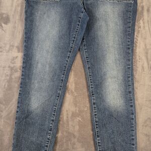 Maurices Skinny Jeans Medium Wash Pork Chop Utility Pockets Size Medium